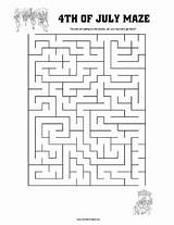 July Fourth Maze Activities Printable Word Print Scramble Allfreeprintable sketch template