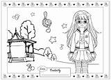 Lottie Colouring Coloring Pages Rockabilly Doll Kids sketch template