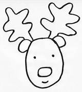 Reindeer Face Coloring Pages Drawing Template Write Blank Printable Christmas Snowman Sheet Deer Clipart Color Outline Templates Rudolph Clip Sheets sketch template