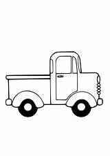 Truck Christmas Coloring Clipartkid Vintage Printable Line Colouring sketch template