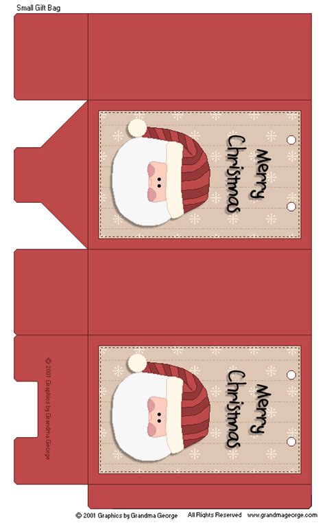 printable christmas gift bags christmas bags holiday gift card