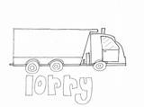Lorry Colouring Transport Travel sketch template