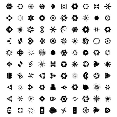 colorful  grayscale vector design elements collection stock vector