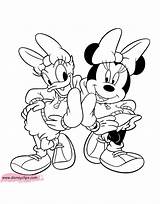 Minnie Daisy Mouse Coloring Mickey Pages Duck Friends Disney Disneyclips Pdf Funstuff sketch template