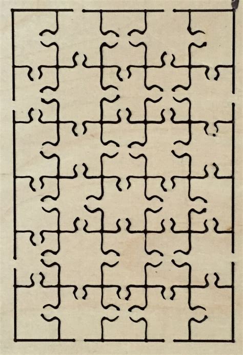 jigsaw puzzle die xcm pcs standard design  cutting dies