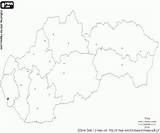 Slovakia Map sketch template