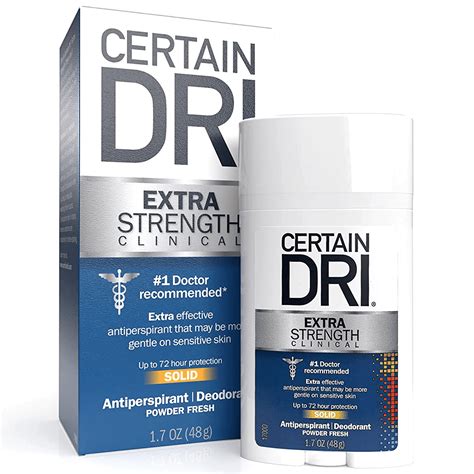 dri extra strength clinical antiperspirant deodorant solid