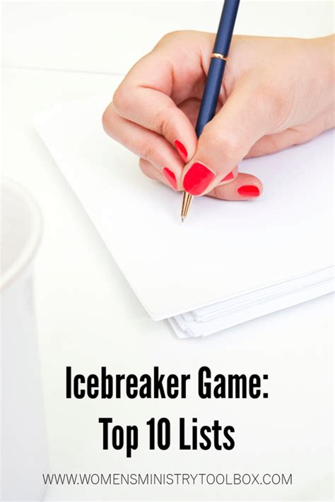 Icebreaker Game Top 10 Lists Women S Ministry Toolbox Ice Breaker