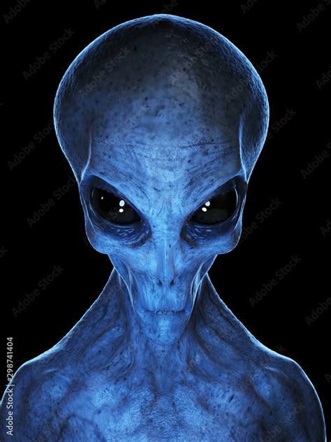 rendered medically accurate illustration   grey alien stock