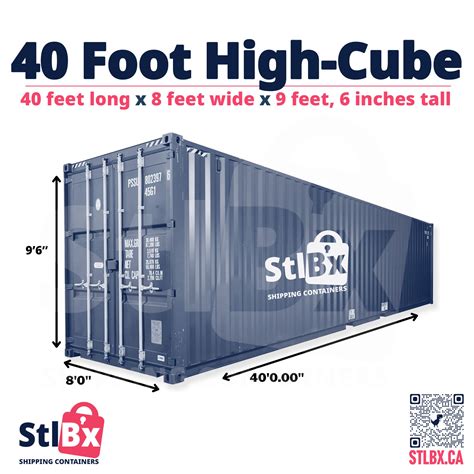 foot high cube shipping container dimensions stlbx storage