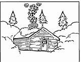 Coloring Pages Log Cabin Printable Woods Color Cabins Mountain Sheets Adult Winter Houses Supercoloring Chalet Template Choose Board Loading Templates sketch template