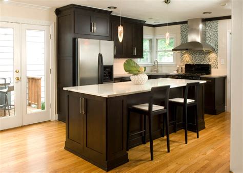 kitchen design tips  dark kitchen cabinets