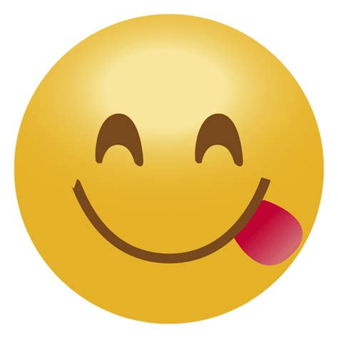 smile emoji emoticon zunge transparenter png und svg vektor