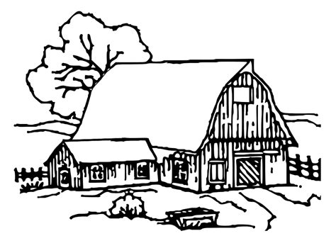 barn coloring pages  kids coloring home