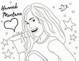 Hannah Montana Sing Coloring Miley Netart sketch template