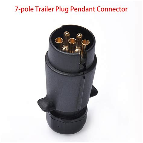 Professional 12v 7 Pin Plastic Trailer Plug 7 Pole Round Pin Trailer