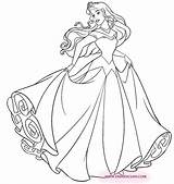 Aurora Coloring Disney Pages Princess Sleeping Beauty Colouring Disneyclips sketch template