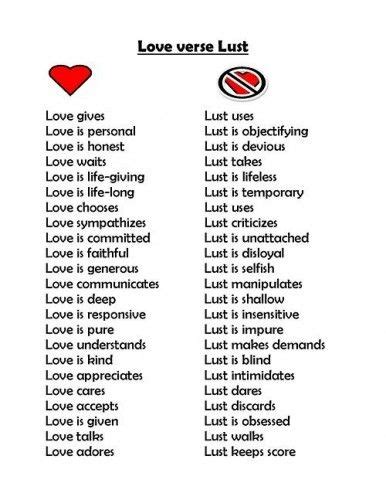 7 Best Images About Love Vs Lust On Pinterest