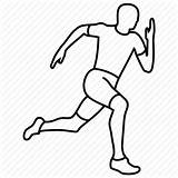 Running Race Man Drawing Runner Icon Sportsman Sport Drawings Distance Clipart Line Paintingvalley Transparent Sports sketch template