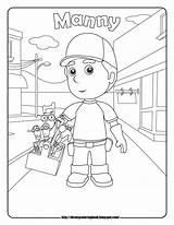 Coloring Handy Manny Pages Disney Sheets Handyman Cartoons Printable Getdrawings Getcolorings Kids Color sketch template