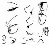 Nose Eyes Drawing Mouth Getdrawings sketch template