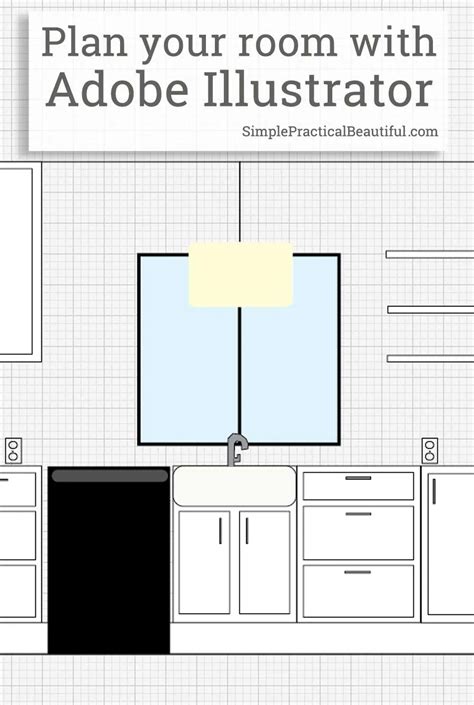adobe illustrator  plan  room layout simple practical beautiful