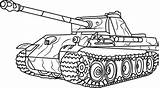 Tanque Panzer Ausmalen Malvorlagen Sherman Frisch Fotografieren Panther Getcolorings Sheets Combate Colorings Getdrawings sketch template