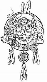 Coloring Pages Skull Adult sketch template