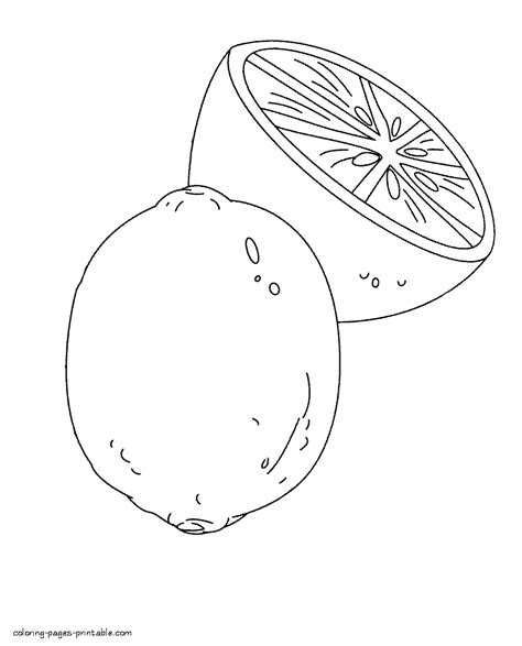 fruits printable coloring pages coloring home