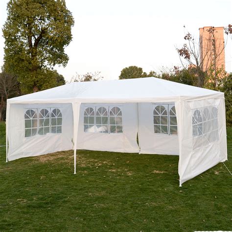 canopy  sidewalls       white party tent gazebo canopy   removable