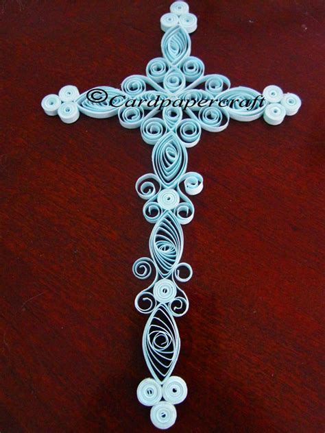card paper craft quilling cross