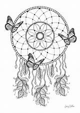 Catcher Dream Drawing Moon Dreamcatcher Coloring Pages Tattoo Getdrawings sketch template