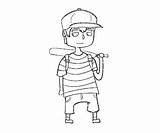 Ness Coloring sketch template