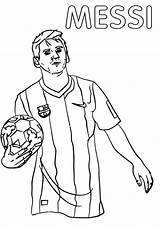 Messi Colorir Lionel sketch template