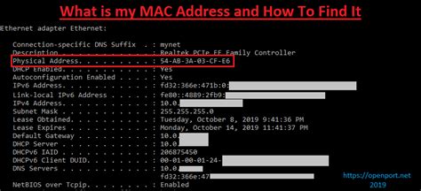 how to find my mac address lopstreaming