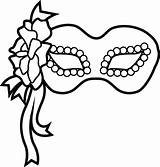 Masquerade Coloring Pages Getdrawings Masks sketch template