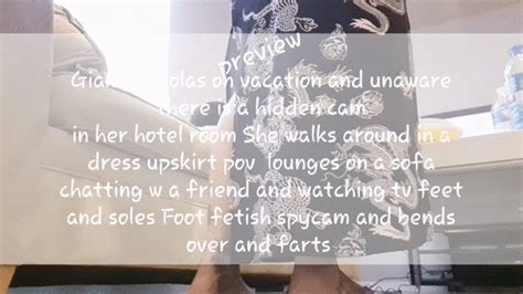 giantess on vacation and unaware there is a hidden cam in her hotel