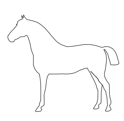 horse outline coloring page image search results seni kuda hewan kuda