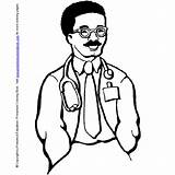 Coloring Doctor Pages Printable Labor Doctors Kids Color Sheets Hospital Barber Jobs Family Colouring Bag People Shop Print Drawing Activities sketch template