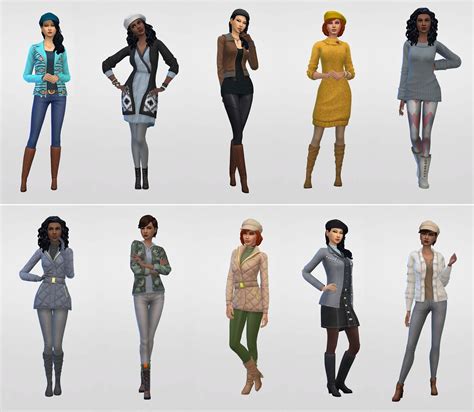 netz à porter outfits ready to wear for your sims no cc required