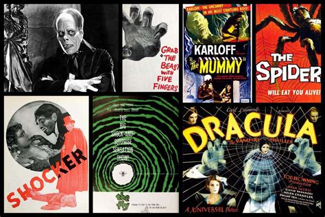 vintage horror movies scary flicks   silent age    click americana