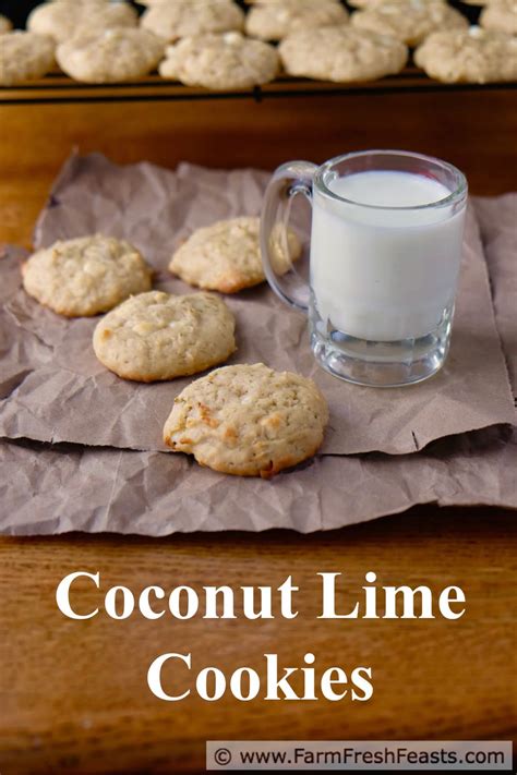 farm fresh feasts coconut lime cookies