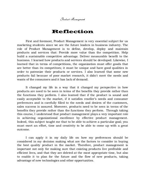research reflection essay   reflective essay outline