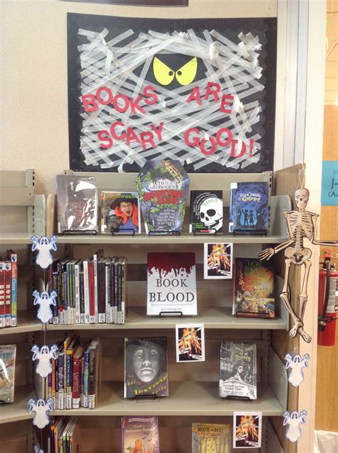 halloween library book displaybooks  scary good library book