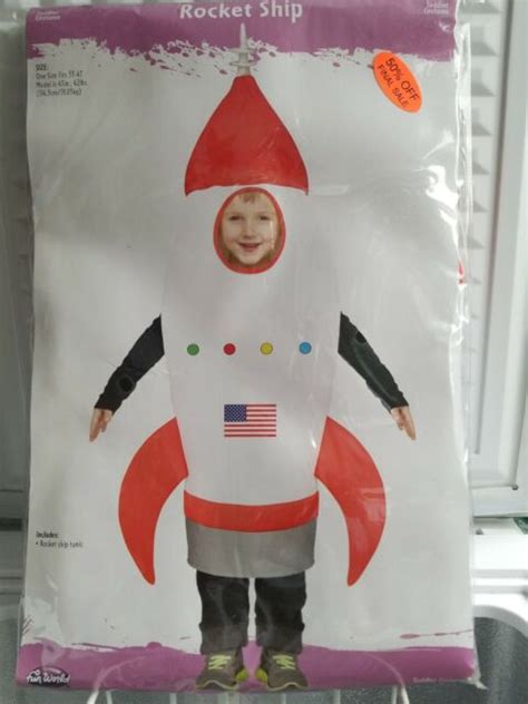 child rocket ship costume fun world size toddler     ebay