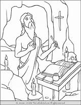 Jerome Thecatholickid Translating Pope Beating Damasus Sacred Scriptures Rock sketch template