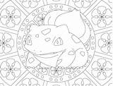 Mandala Coloriage Bulbasaur Raskrasil sketch template