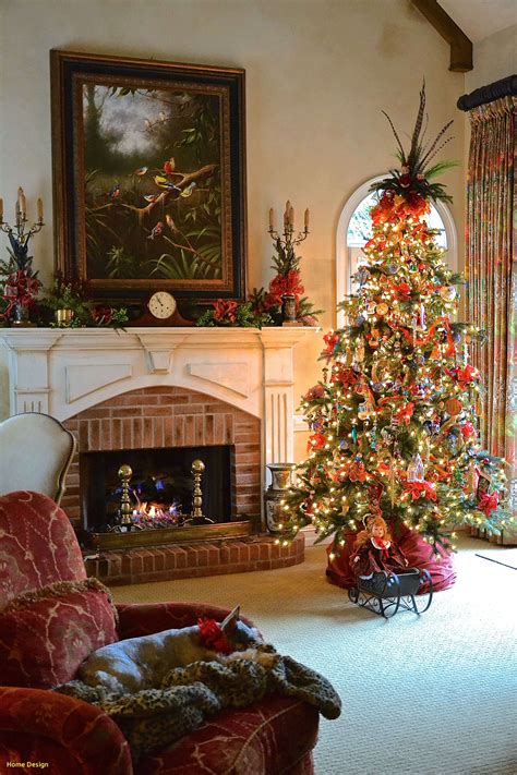 lovely   put christmas tree  small living room homedesign