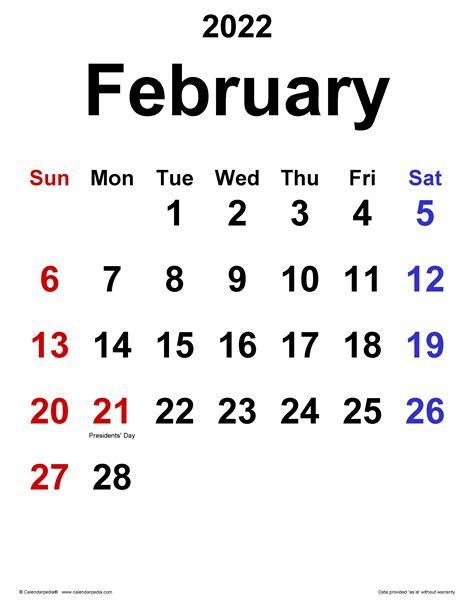 february  calendar  printable calendar   printable
