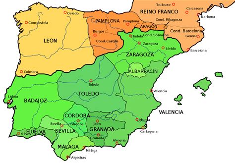 la peninsula iberica entre los siglos xi xv situacion politica desde el ano  al